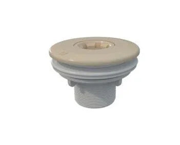 Einlaufdüse mit Multiflow-System für Folienbecken – Farbe Sand RAL 1015