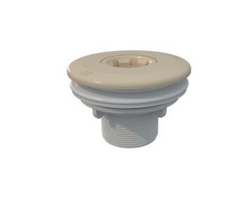 Einlaufdüse mit Multiflow-System für Folienbecken – Farbe Sand RAL 1015