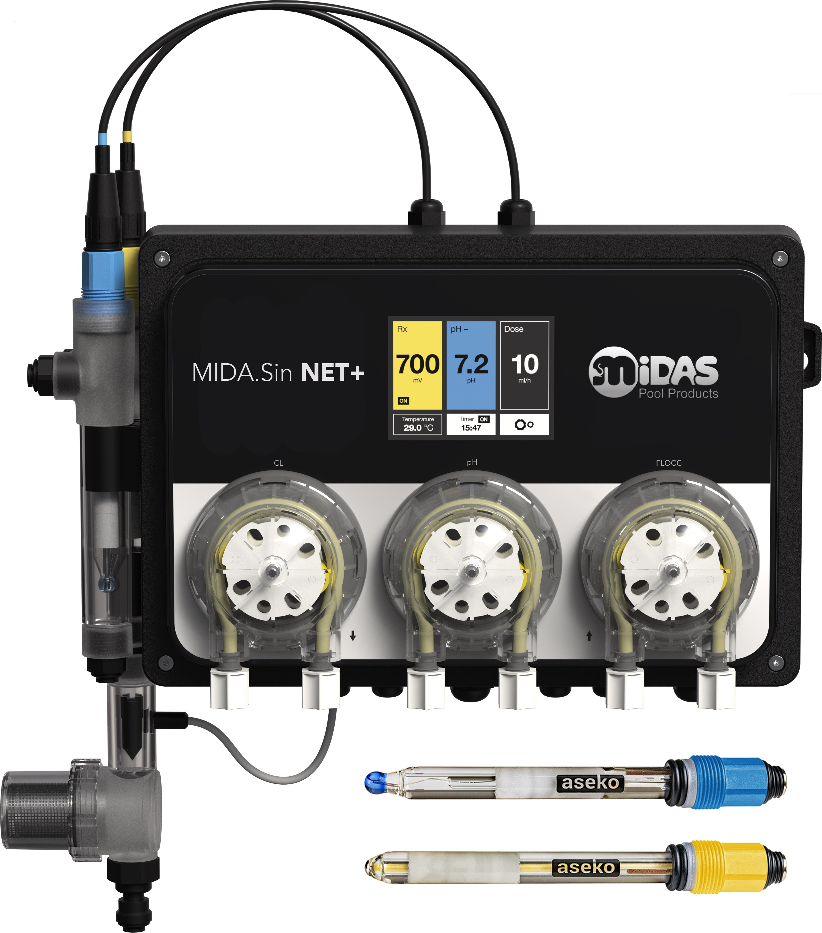 Mida Sin Net+ pH/ Redox/ Flock mit Hyprid-Modus