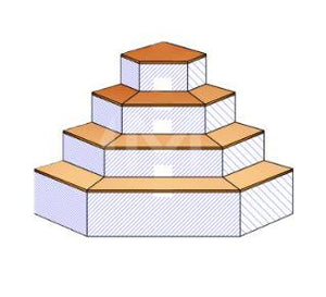EPS Trapeztreppe 4 Stufen für Poolbau Schwimmbadbau Folienverlegung - Poolteg Shop